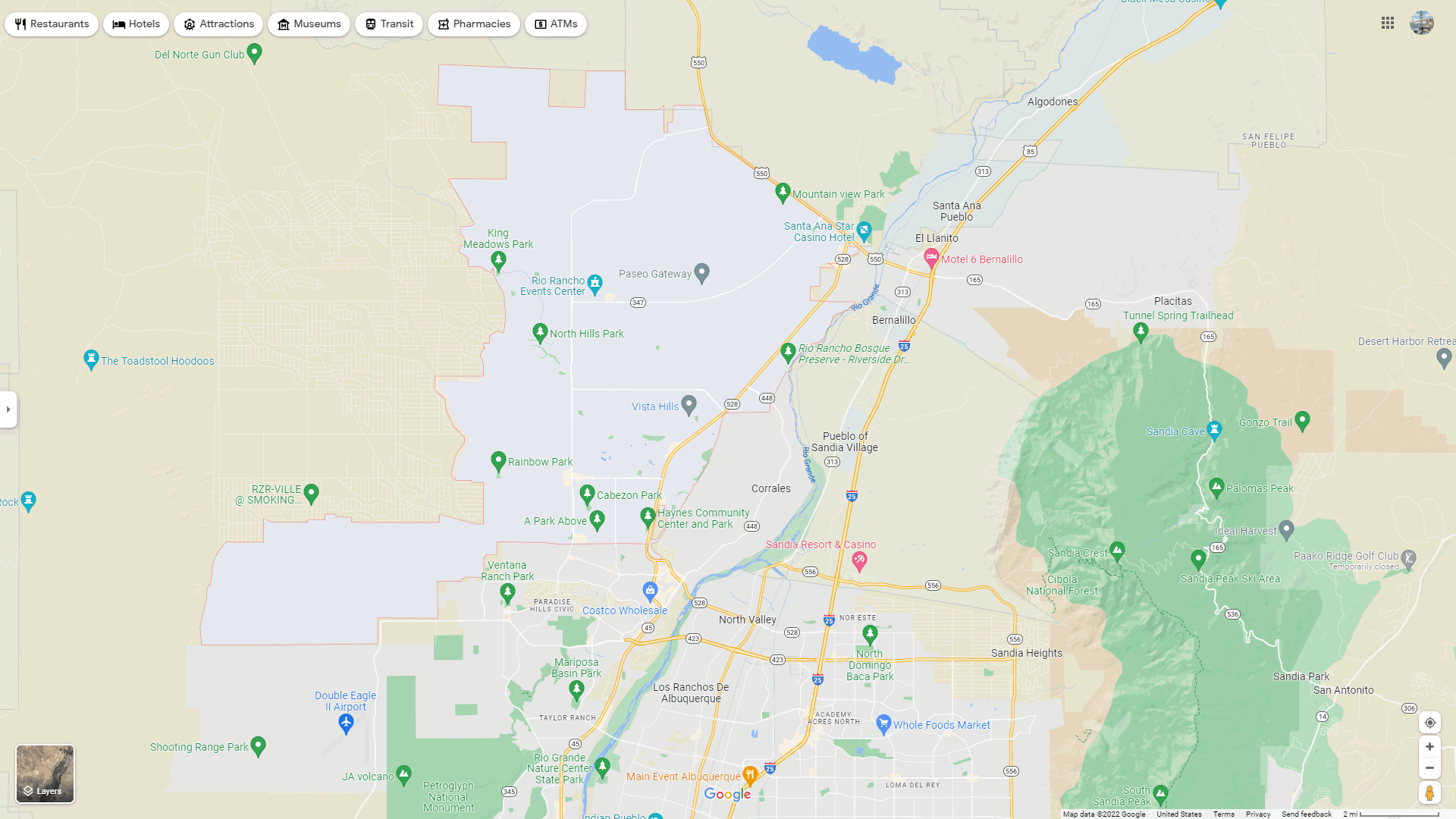Rio Rancho map